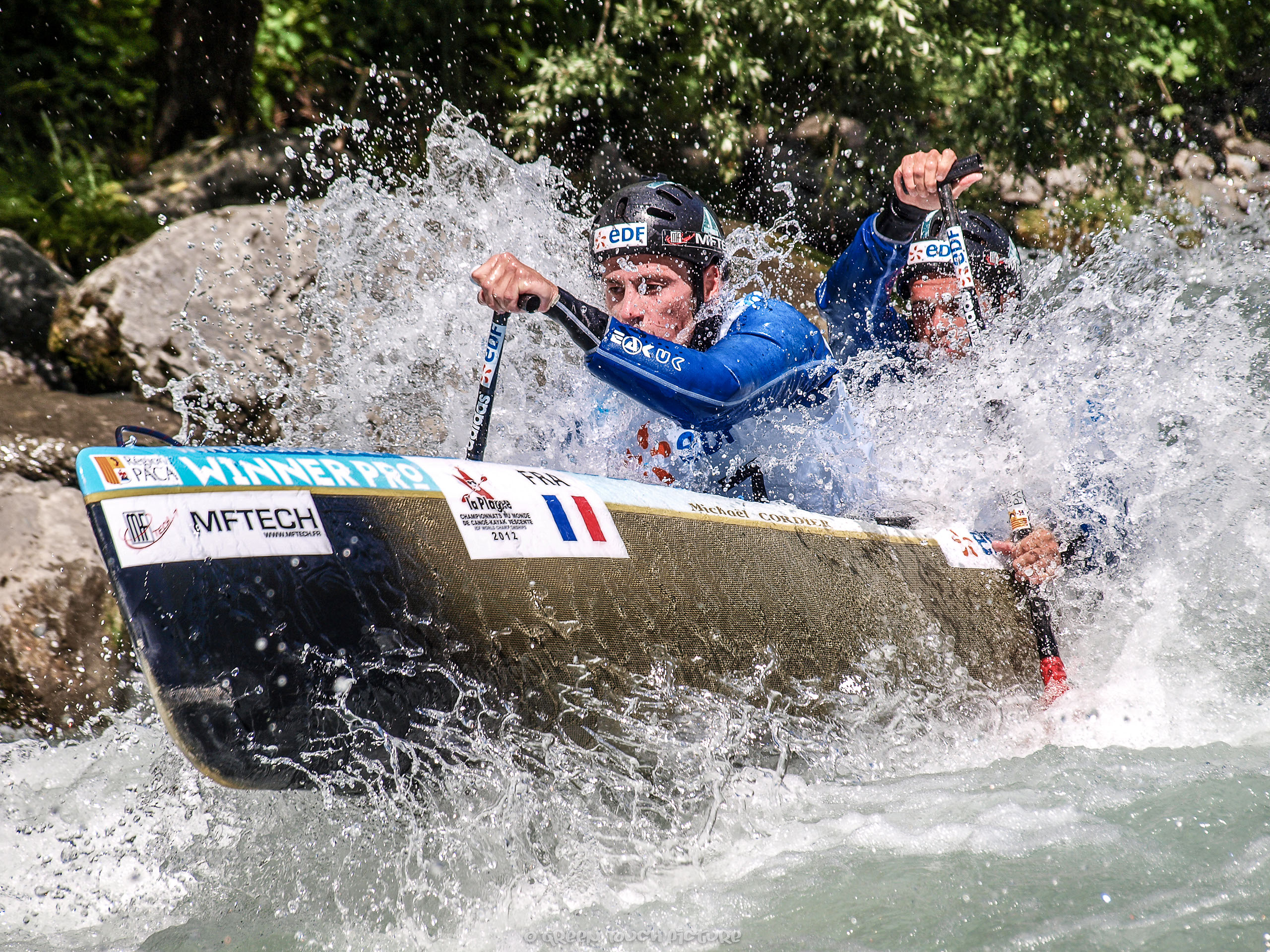 Michael Cordie, TOM Bar, Canoë, Kayak, Canoë-kayak, C2, World Championship 2012, La Plagne, France, © Green Touch Picutre / Theodore Heitz