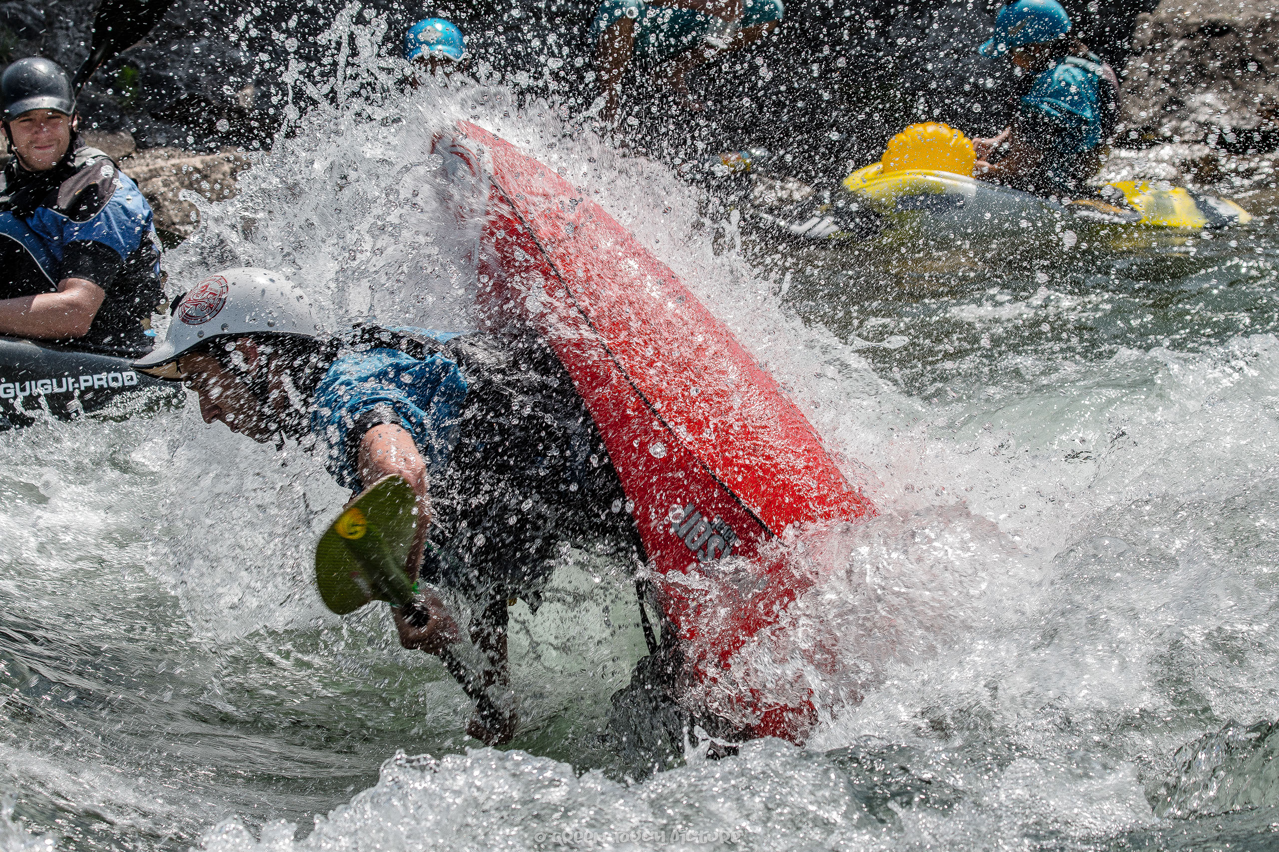 Kayak, Canoe, Water, Explosion, Natural Games, 2016, Practice, Freestyle, Green Touch Picutre, Theodore Heitz