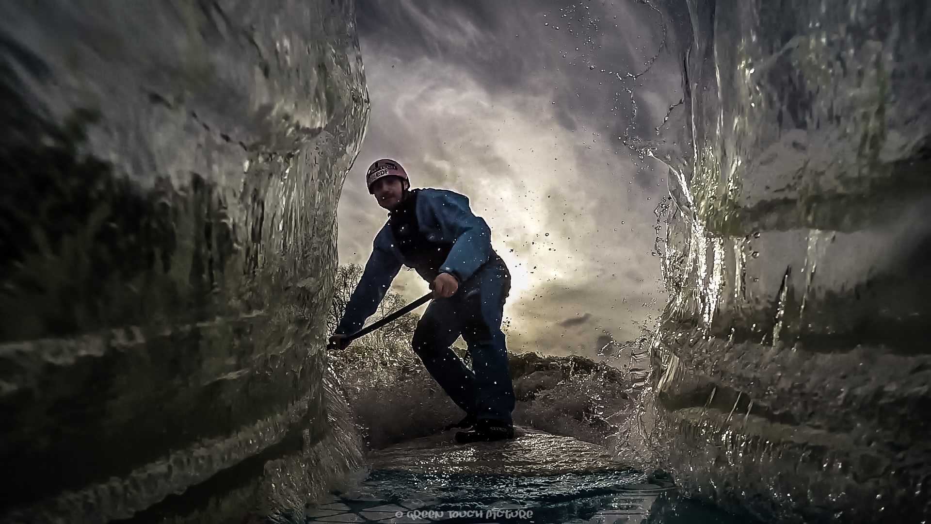 Kayak, Canoe, Freestyle, Millau, Natural Games, 2016, Guigui Prod, Front Flip, Airial, Green Touch Picutre, Theodore Heitz