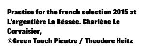 Practice for the french selection 2015 at L'argentière La Béssée. Charlène Le Corvaisier, ©Green Touch Picutre / Theodore Heitz